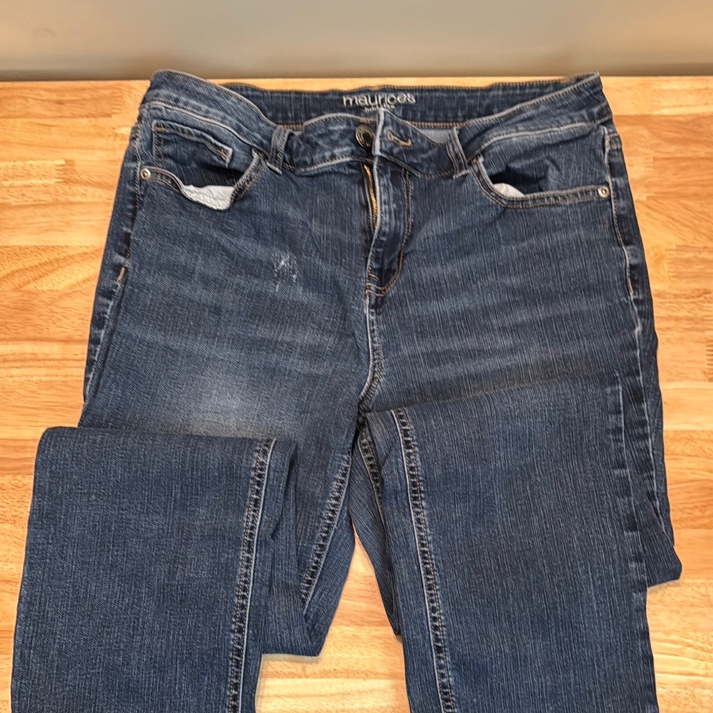 Maurices Blue Straight Leg Jeans with Classic Style